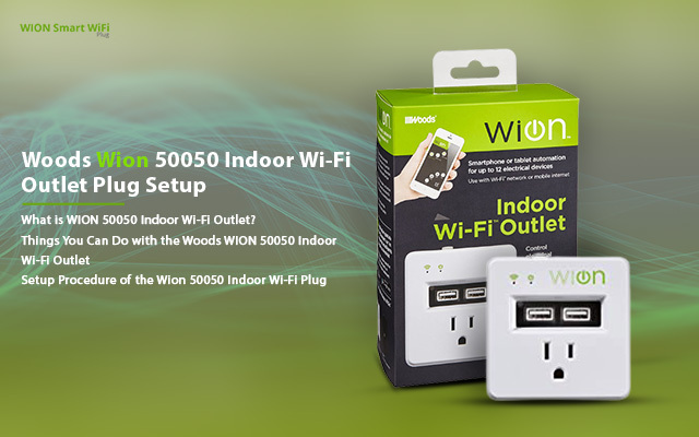 Woods Wion 50050 Indoor WiFi Outlet Plug Setup 