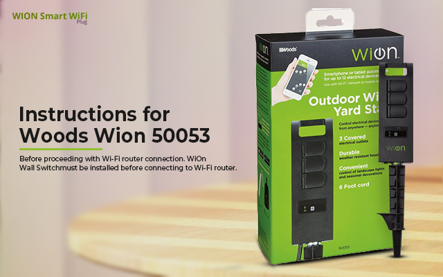 Installation Instructions for Woods Wion 50053